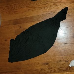 Asymmetrical black skirt